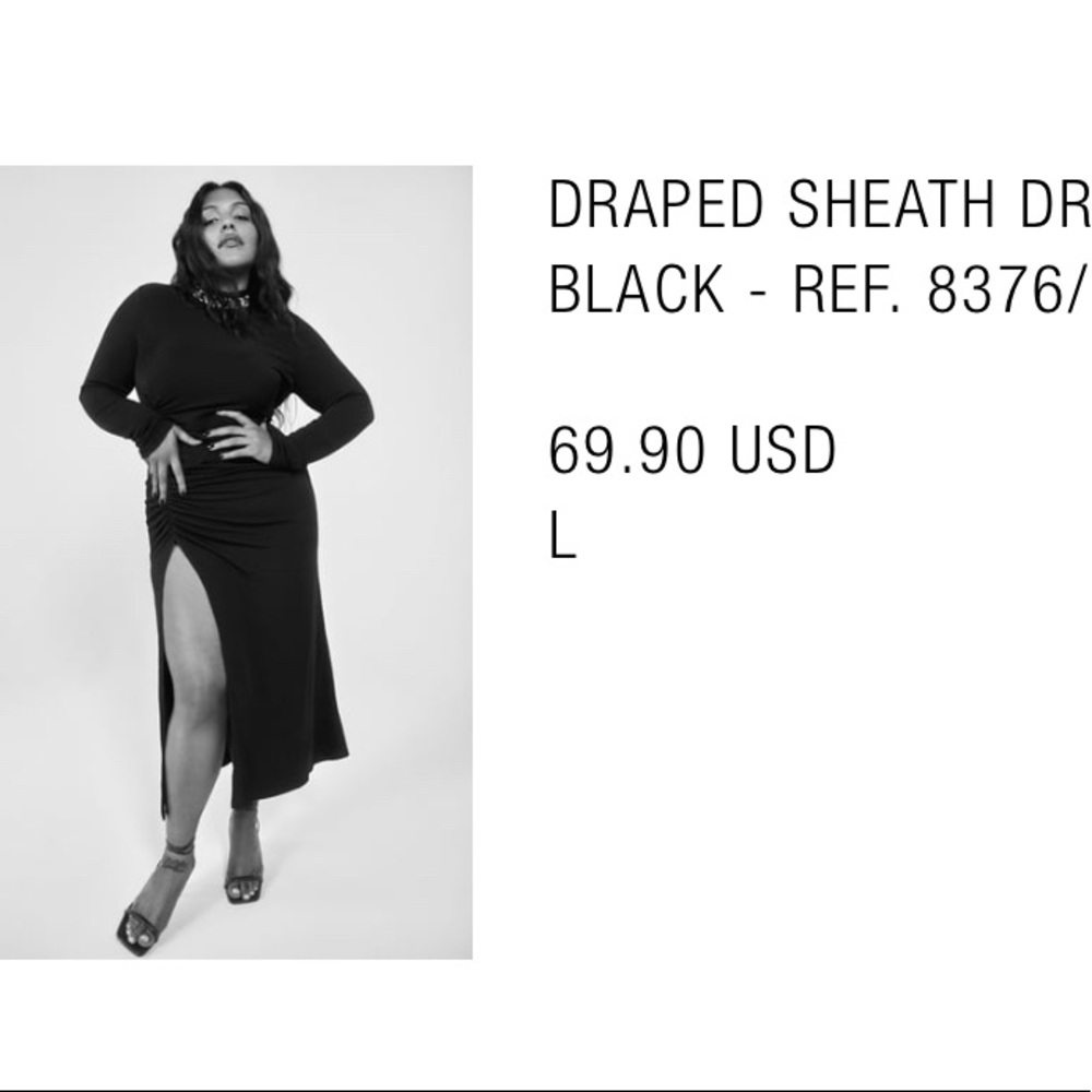 Zara draped long dress